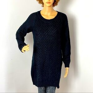 RD Style Women’s Tunic Sweater – Black, Size Small (Fits Like Medium)